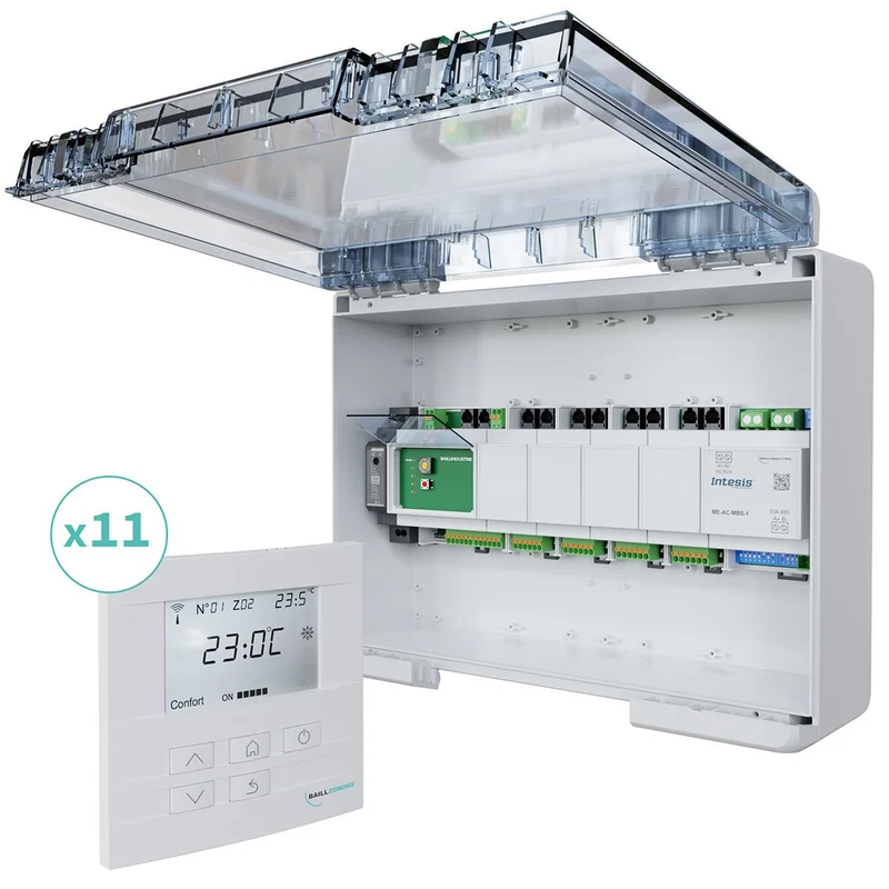 Kit de régulation BAILLZONING à 11 zones thermostats Blancs