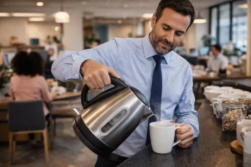 Bouilloire électrique professionnelle en inox 1,7 L