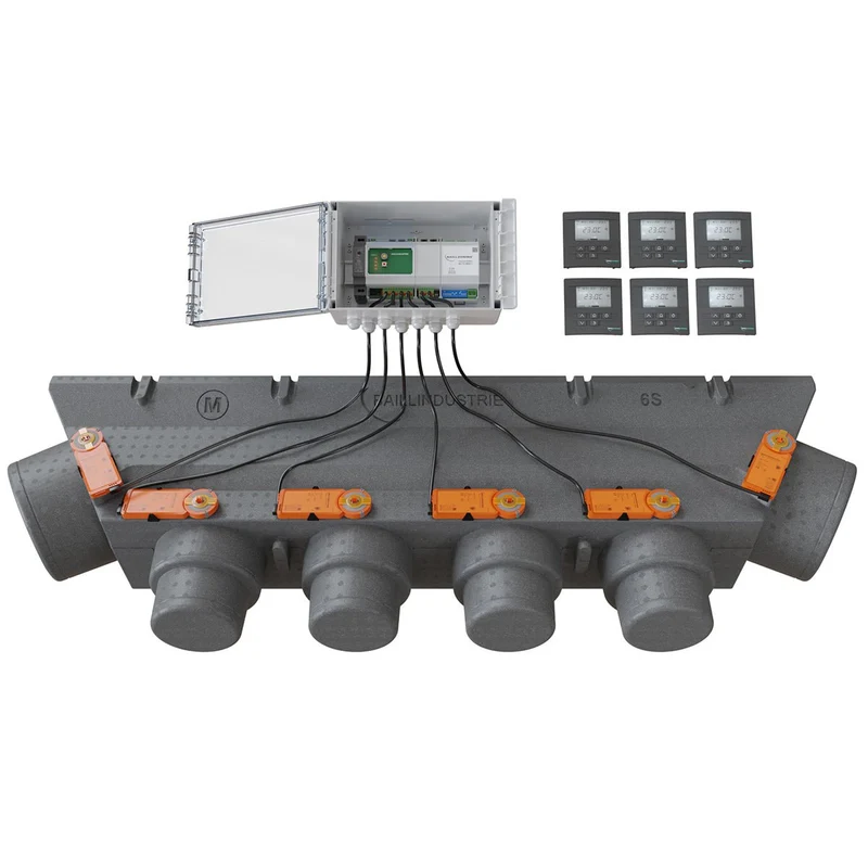 Pack de régulation BAILLZONING 6 zones - plénum 6S, 6 servomoteurs - thermostats anthracite