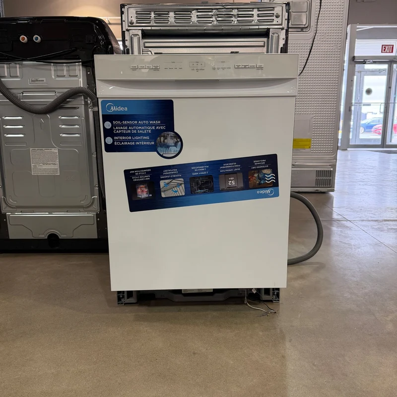 Midea 24" - Lave-vaisselle à cuve hybride - 52DB - Blanc - MDF24P1BWW -Boîte ouverte