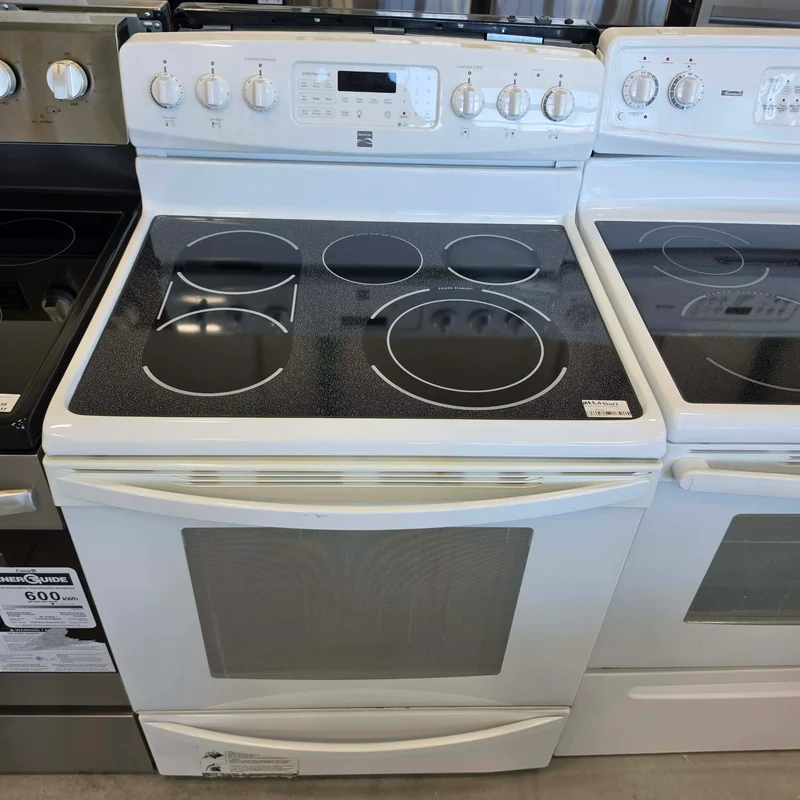 Kenmore 30" Cuisinière Vitrocéramique - Blanc- Reconditionné