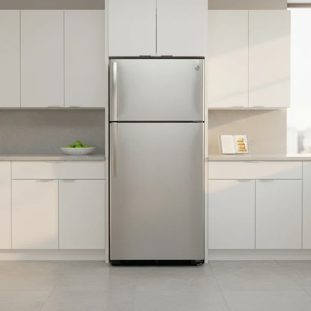 GE 30 '' - Réfrigérateur congélateur supérieur - inox -reconditionné