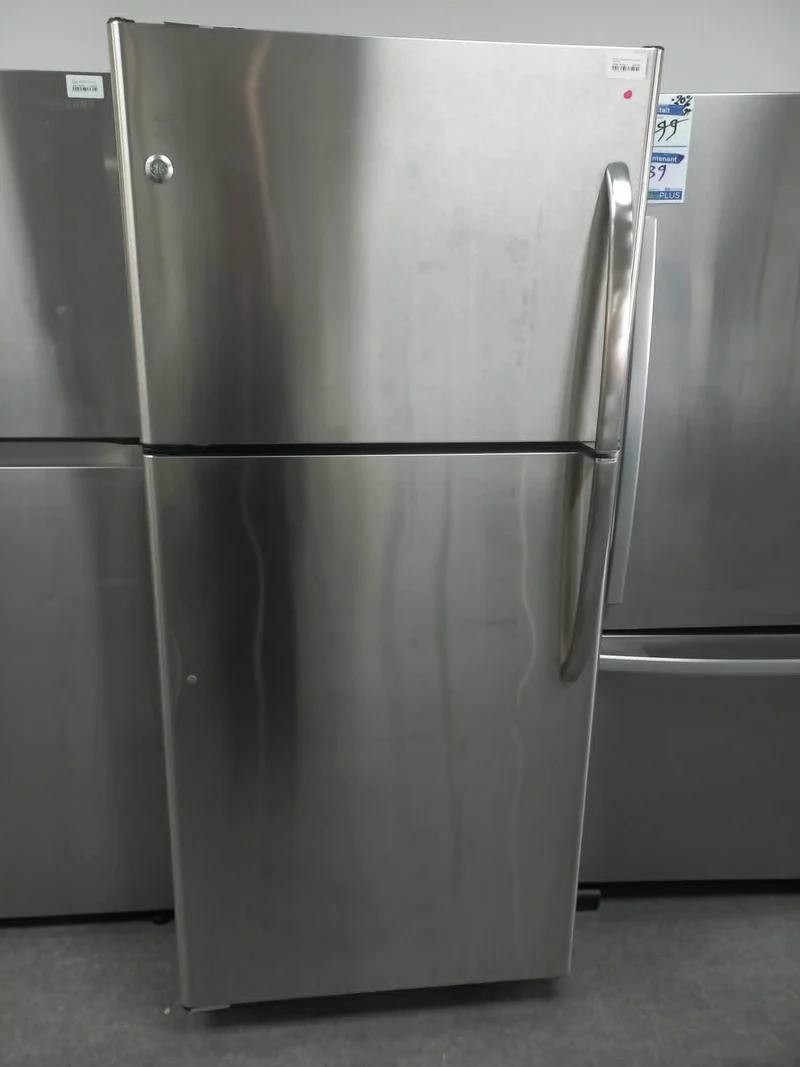 GE 30 '' - Réfrigérateur congélateur supérieur - inox -reconditionné