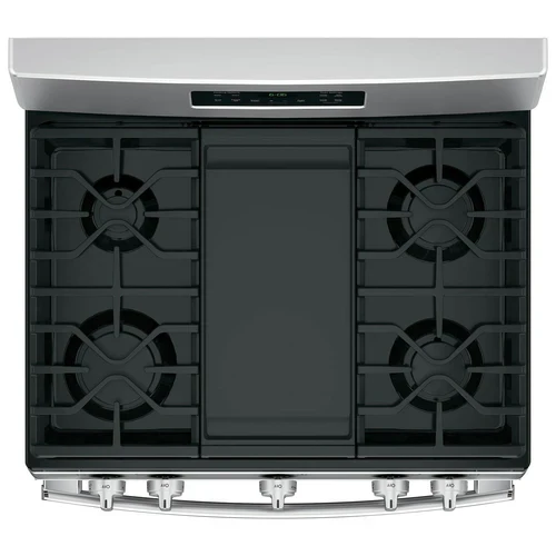GE 30'' 5.0 pi cu Cuisinière à gaz - inox - JCGBS66SEKSS- Boîte Ouverte