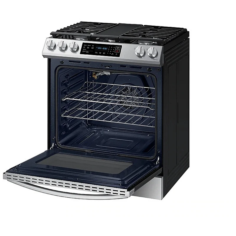 Samsung 30" 6.0 pi cu Cuisinière à Gaz Autonettoyant - 5 brûleurs - Inox - NX60T8311SS - Boîte ouve