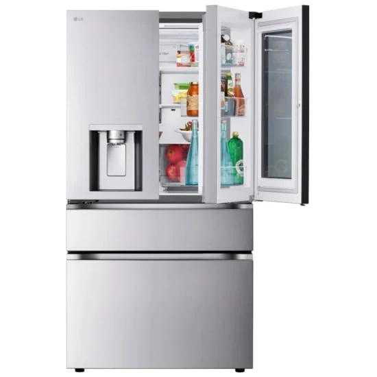LG 36'' 29 pi cu Réfrigérateur avec Instaview - Pronfondeur MAXMD - Distributeur d’eau et de glaçons - Inox - LF29S8365S - Boîte ouverte