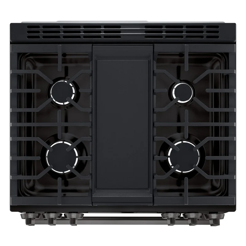 LG 30'' 6.3 pi cu Cuisinière au gas - ProBake Convection - Instaview - Inox Noir - LSGL6335Z