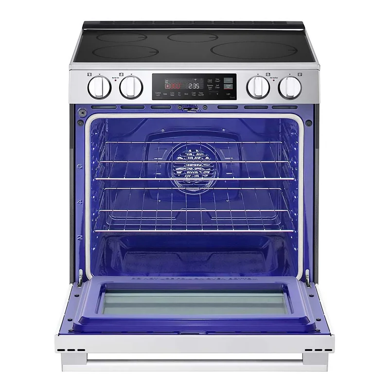 LG 30'' 6.3 pi cu Cuisinière Induction - Convection Pro BakeMD - Inox - LSIL6334XE - Boîte ouverte