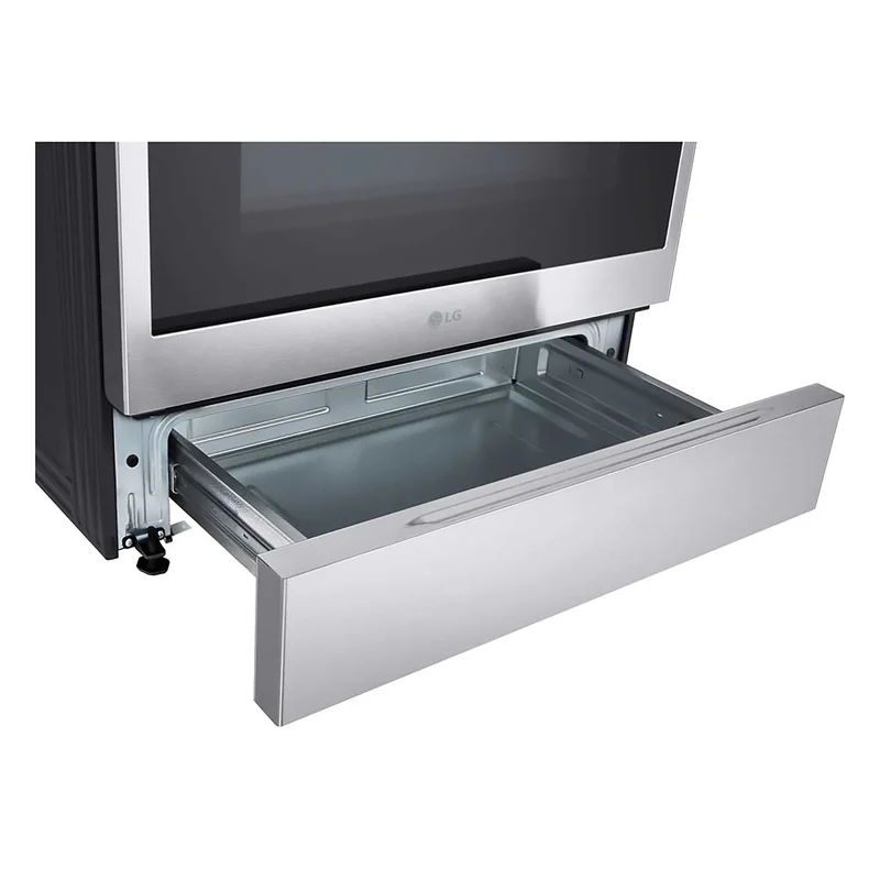 LG 30'' 6.3 pi cu Cuisinière Induction - Convection Pro BakeMD - Inox - LSIL6334XE - Boîte ouverte