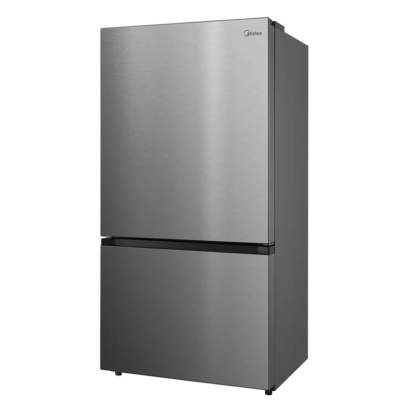 Midea 33 '' 22.8 pi. cu - Réfrigérateur à congélateur Infèrieur - Inox - MRB23D5AST - Boîte ouverte