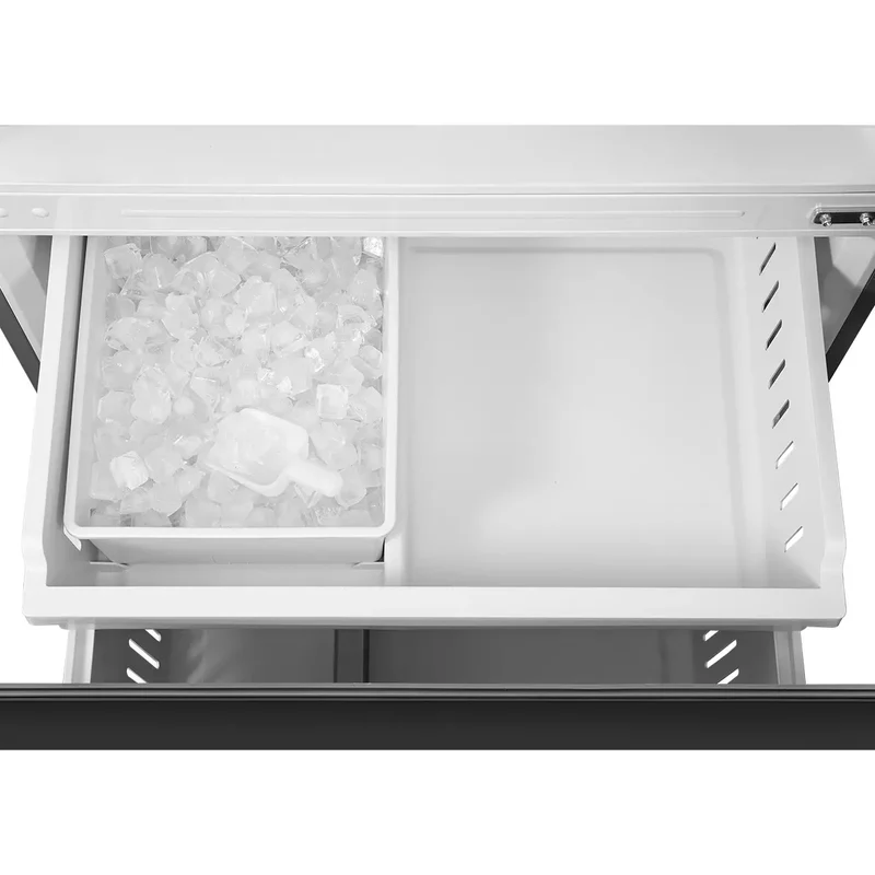 Midea 33 '' 22.8 pi. cu - Réfrigérateur à congélateur Infèrieur - Inox - MRB23D5AST - Boîte ouverte