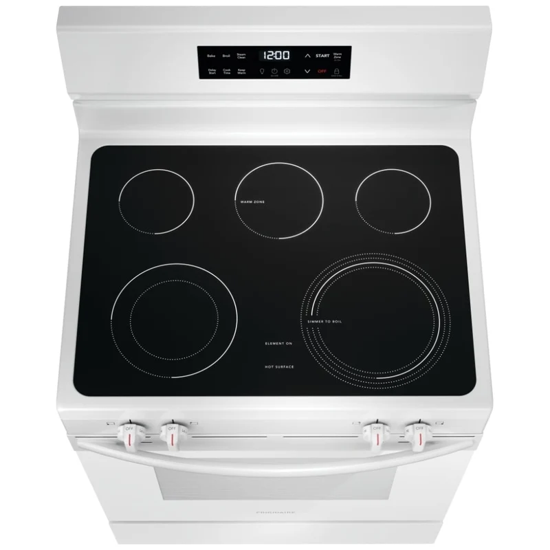 Frigidaire 30" 5.3 pi.cu - Cuisinière électrique - Blanche - FCRE306CAW - Boite ouverte
