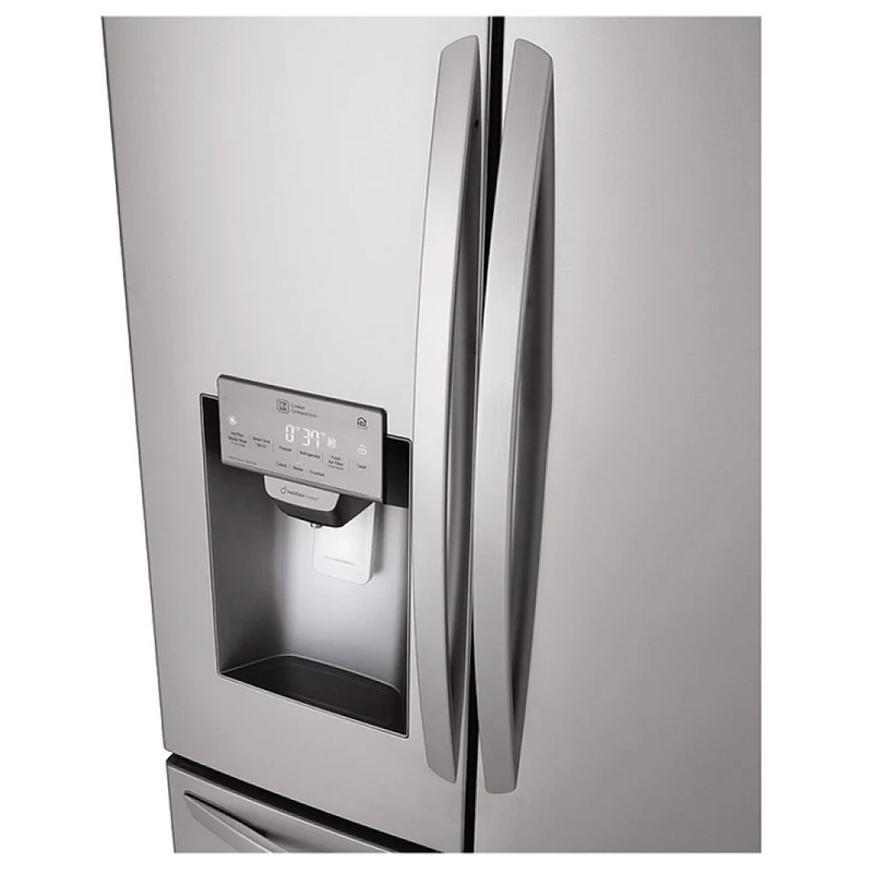LG 36'' 30 pi cu Réfrigérateur 4 portes - Distributeur d'eau - Inox - LMXS28626S - boîte ouverte