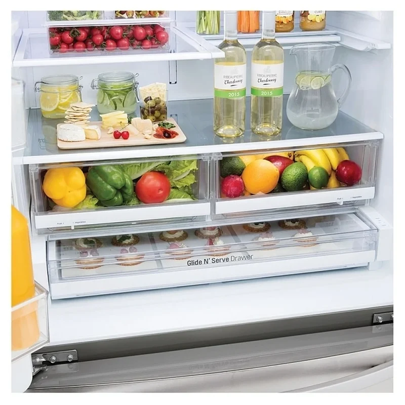 LG 36'' 30 pi cu Réfrigérateur 4 portes - Distributeur d'eau - Inox - LMXS28626S - boîte ouverte