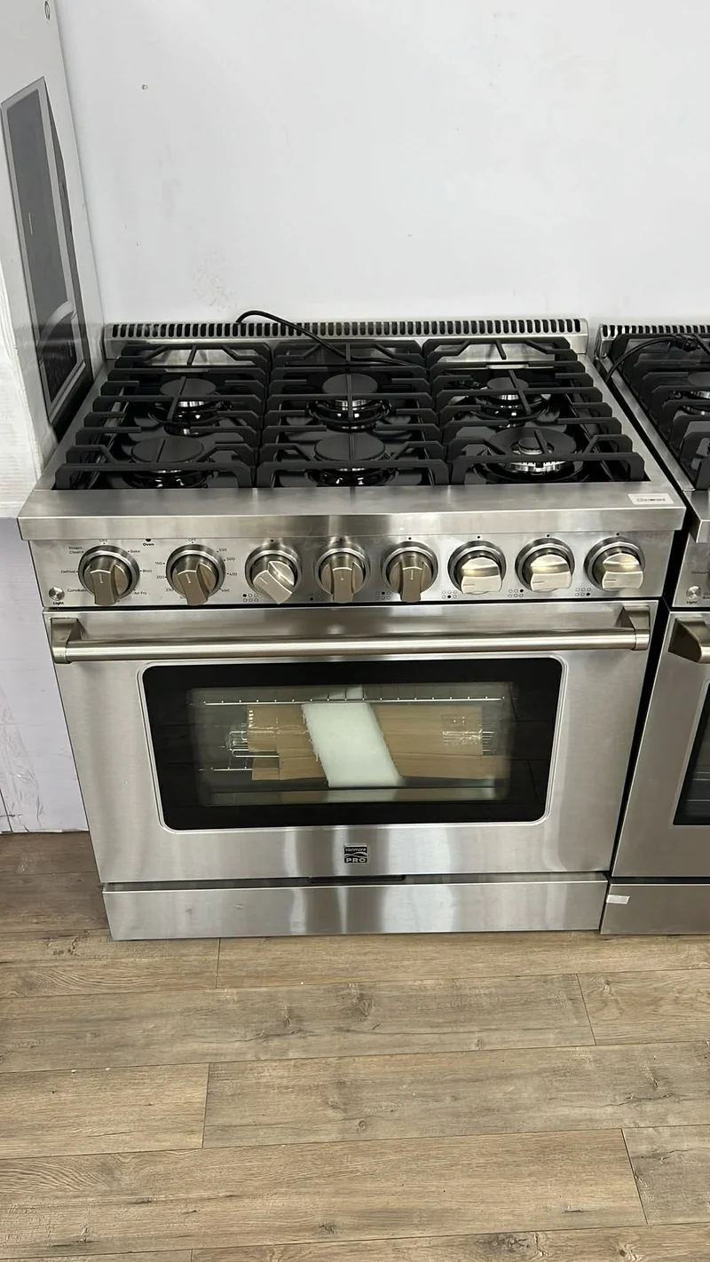 Kenmore Pro 36'' 6.2 pi.cu Cuisinière à gaz encastrable Inox - KKProGRFC36X6 - Boîte ouverte