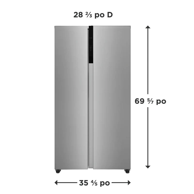 Frigidaire 36'' 21.4 pi cu Réfrigérateur - profondeur comptoir - inox - FRSG2115AV - boîte ouverte