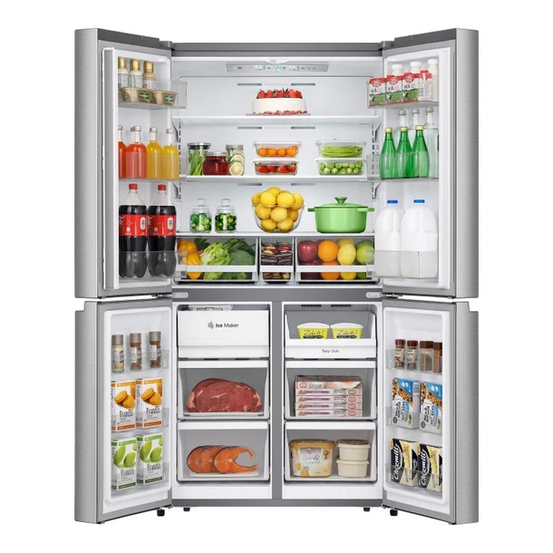 Hisense Réfrigérateur 36P 4 Portes Profondeur de Comptoir 21,5 pi³ Inox - RQ22A4CSD - Neuf