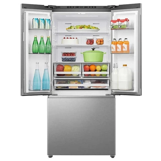 Hisense Réfrigérateur 30P Portes Françaises 20,8 pi³ Inox - RF21A3FSE - Neuf