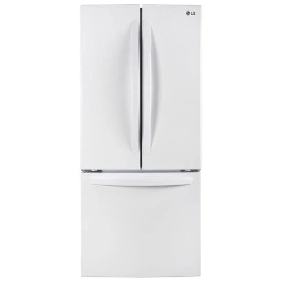 LG 30'' 21.8 pi cu Réfrigérateur portes francaises- super blanc - LRFNS2200W - boîte ouverte