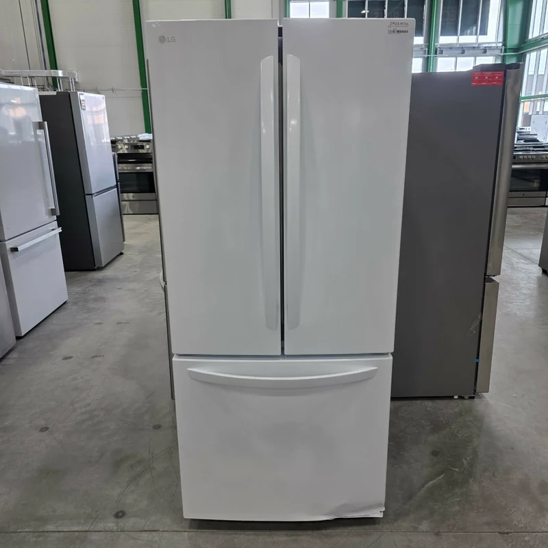 LG 30'' 21.8 pi cu Réfrigérateur portes francaises- super blanc - LRFNS2200W - boîte ouverte