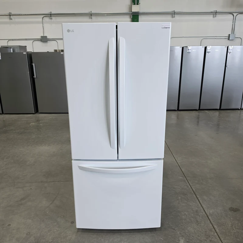 LG 30'' 21.8 pi cu Réfrigérateur portes francaises- super blanc - LRFNS2200W - boîte ouverte