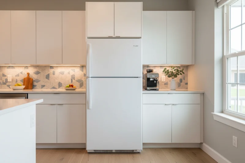 Whirlpool Réfrigérateur 30" congélateur supérieur -Blanc- reconditionné
