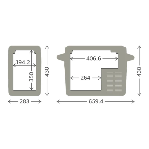 Glacière électrique portable 12/24-100/240 21 litres Dometic CFF 20