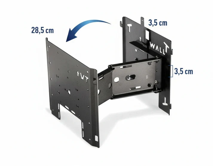 Support Mural TV Très Grande Taille Renforcé – Alphatronics Slim Mount 290