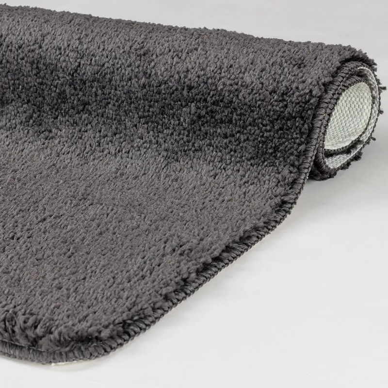 Tapis de Salle de Bain Lavable Antidérapant Gris Cocoa