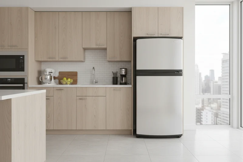 Whirlpool Réfrigérateur 30" congélateur supérieur -inox- reconditionné