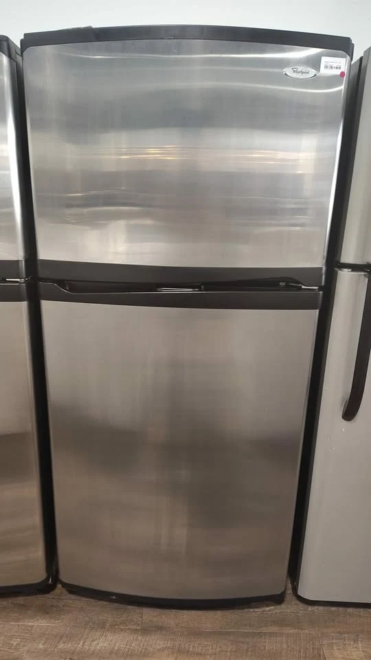 Whirlpool Réfrigérateur 30" congélateur supérieur -inox- reconditionné