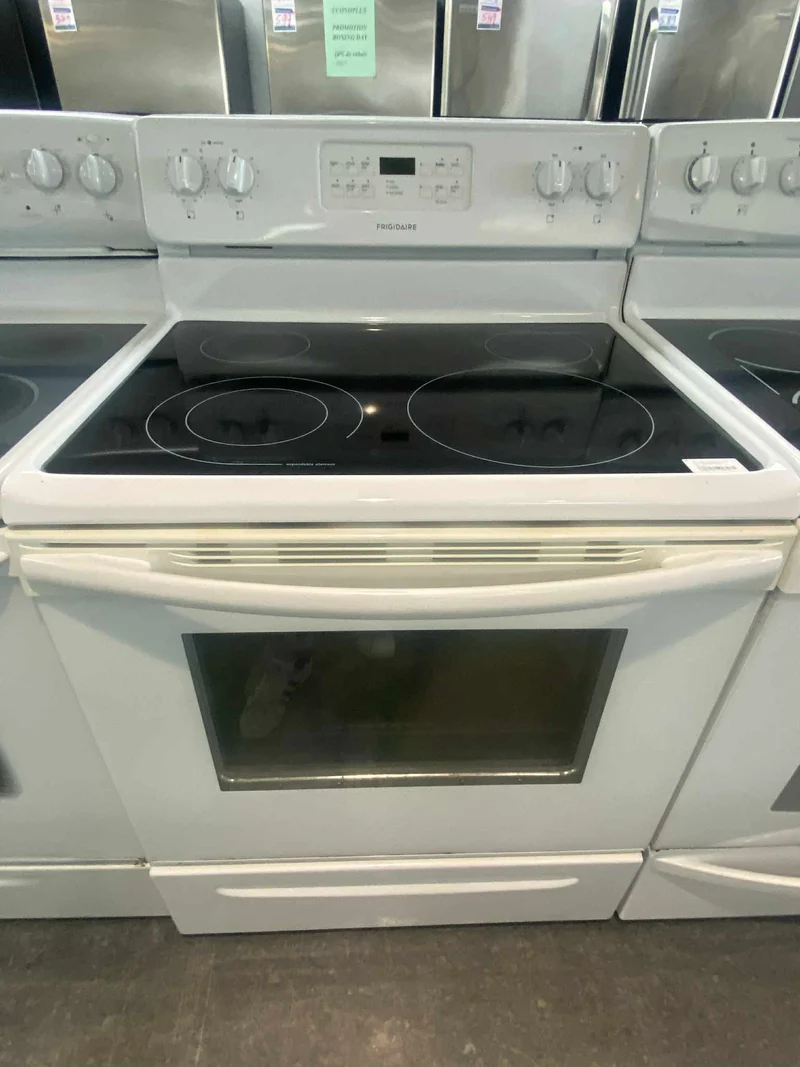 Whirlpool 30'' cuisinière électrique - vitrocéramique - blanc - reconditionné