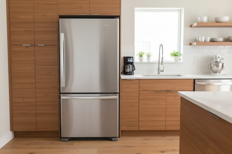 Whirlpool 30'' Réfrigérateur congélateur inférieur - inox - reconditionné