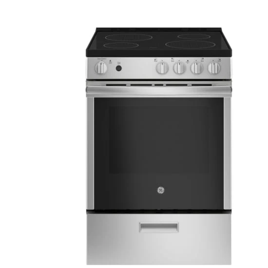GE 24” Cuisinière électrique compacte – Inox – JCAS640RMSS – NEUF