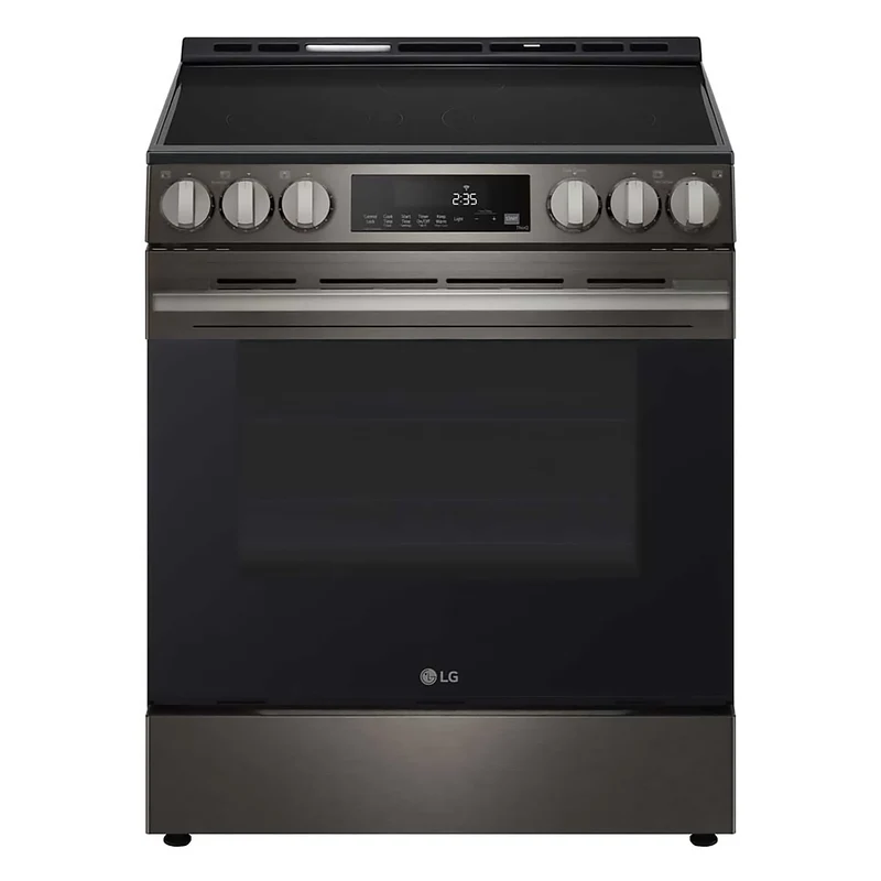 LG Cuisinière électrique encastrable 30P - Inox Noir - LSEL6333ZE - Boîte ouverte