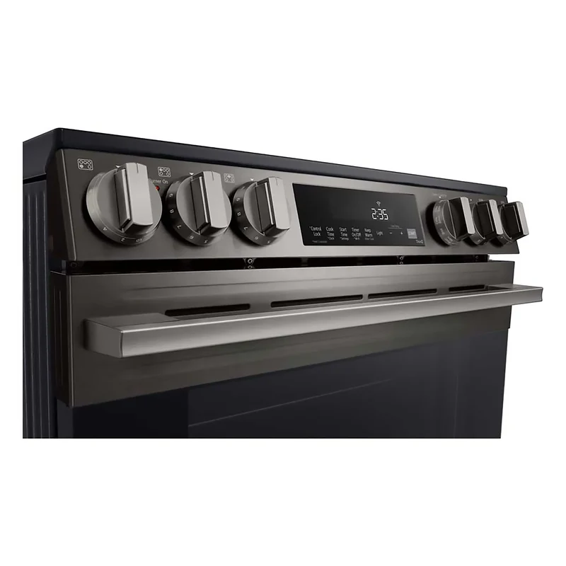 LG Cuisinière électrique encastrable 30P - Inox Noir - LSEL6333ZE - Boîte ouverte