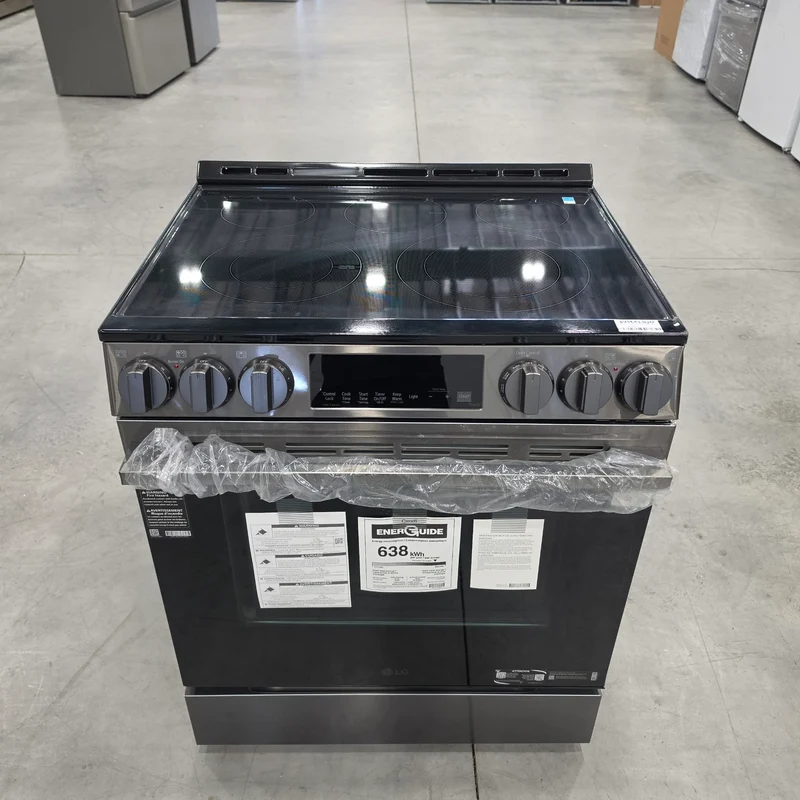LG Cuisinière électrique encastrable 30P - Inox Noir - LSEL6333ZE - Boîte ouverte