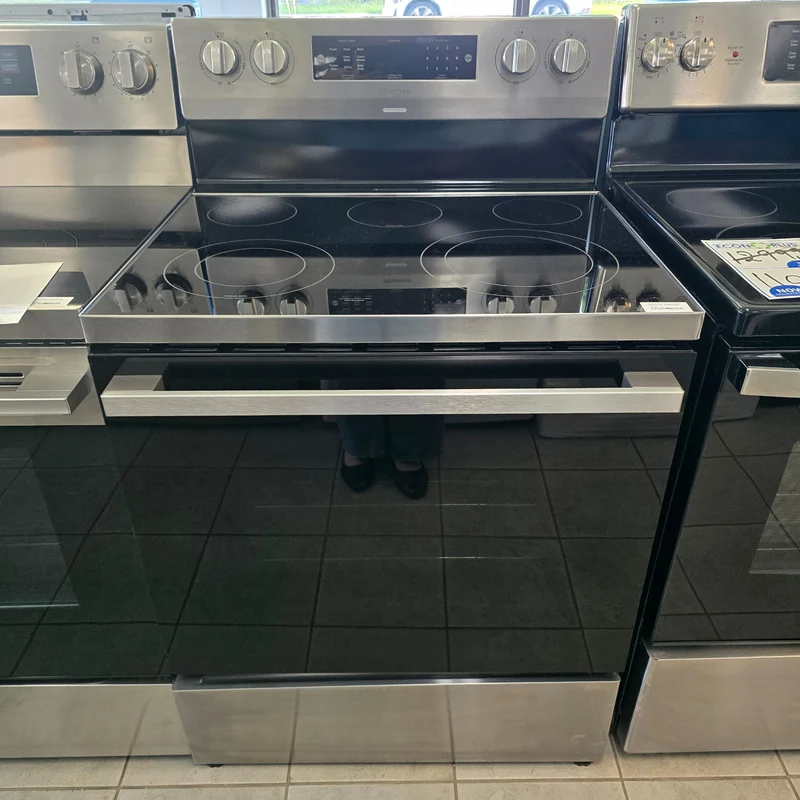 Hisense 30'' 5.8 pi Cuisinière électrique convection - inox - HBE3502CAS - Boîte ouverte