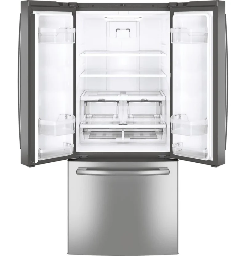 Réfrigérateur GE 30" à portes françaises, 20,8 pi - INOX - GNE21DYRKFS - boîte ouverte