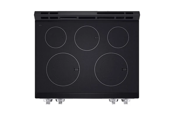 LG 30” 6.3 pi cu Cuisinière vitrocéramique – wifi - Inox – LSEL6331F – Neuf