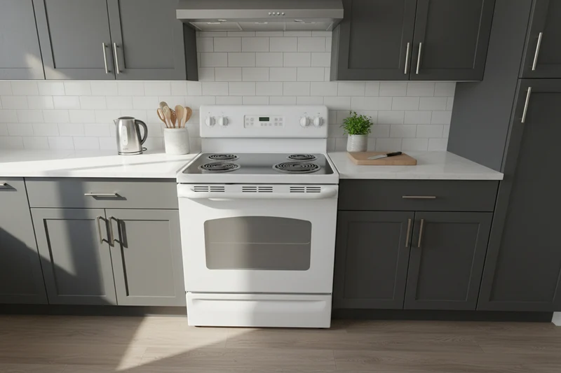 GE 30'' Cuisiniere vitrocéramique - Blanc - Reconditionnée