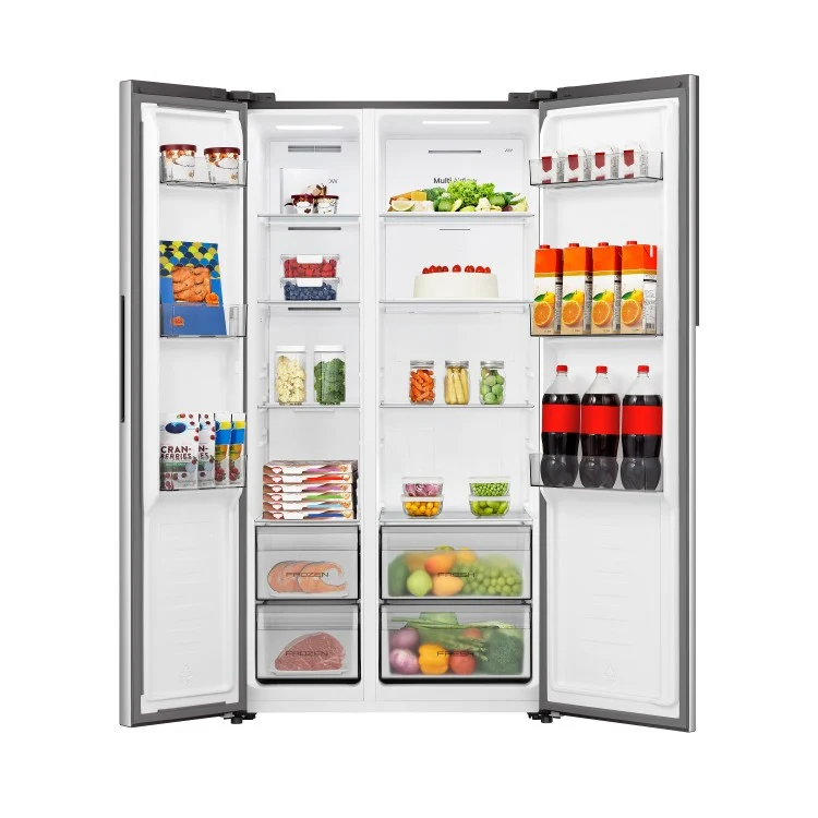 Hisense 36'' 19.2 pi cu Réfrigérateur côte à côte inox - RS19A2CSD - boîte ouverte