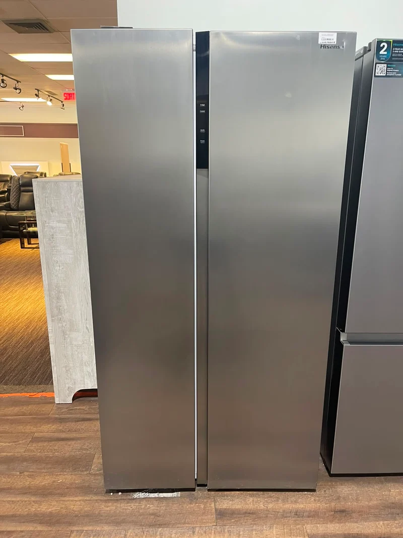 Hisense 36'' 19.2 pi cu Réfrigérateur côte à côte inox - RS19A2CSD - boîte ouverte