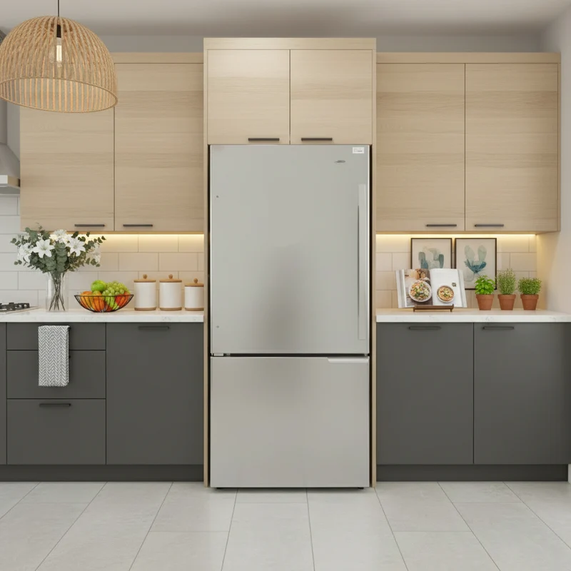 Amana 30'' Réfrigérateur Congélateur Inférieur - Inox- Reconditionné