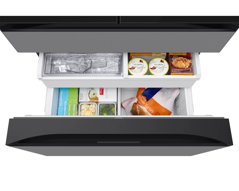 Samsung 36'' 23 pi cu Réfrigérateur BESPOKE Profondeur comptoir - Centre de boisson - RF90F23BECRAA - boîte ouverte