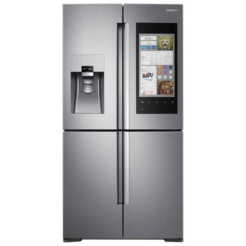 Samsung 36'' 21.5 pi cu Réfrigérateur Family Hub - écran tactile - Wi-Fi - inox - RF22M9581SR - boîte ouverte
