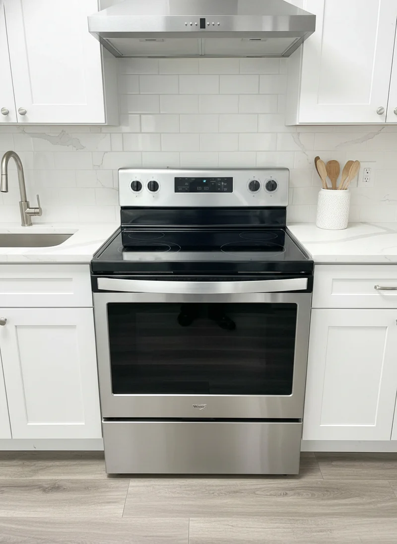 Whirlpool 30'' Cuisinière vitrocéramique - Inox- reconditionné