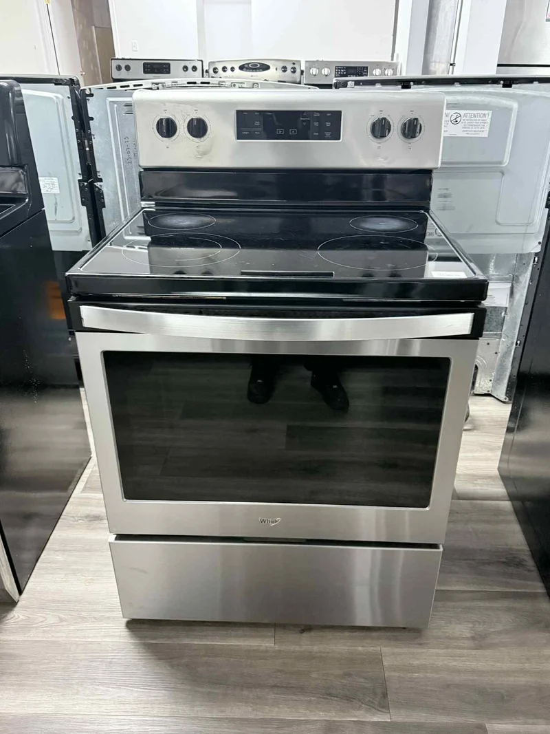Whirlpool 30'' Cuisinière vitrocéramique - Inox- reconditionné