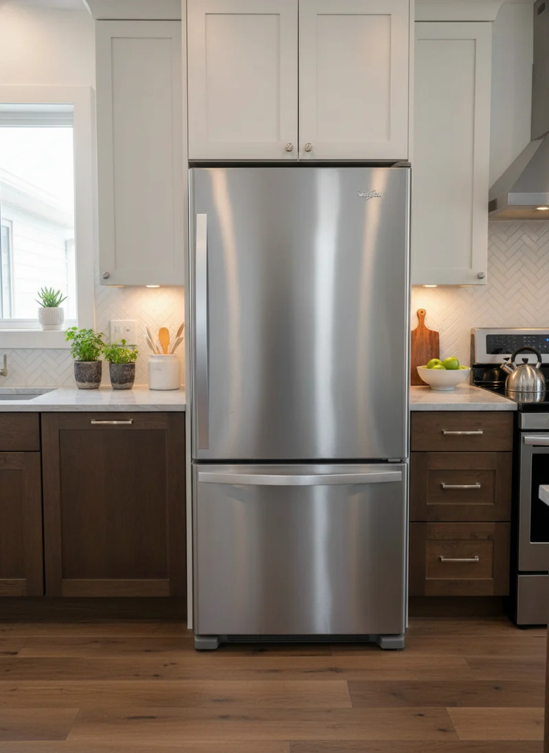 Whirlpool 30'' – Réfrigérateur congélateur inférieur – Inox – Reconditionné
