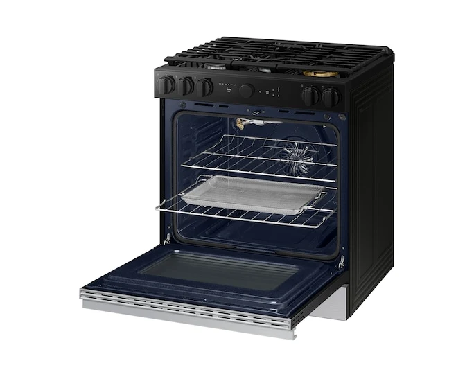 Samsung 30'' 6.0 pi cu Cuisinière Encastrable au gaz - sous vide - inox - NSG6DG8500SRAA - boîte ouverte